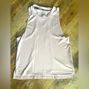 Blush pink Nike Dri-Fit tank top with mesh back size medium